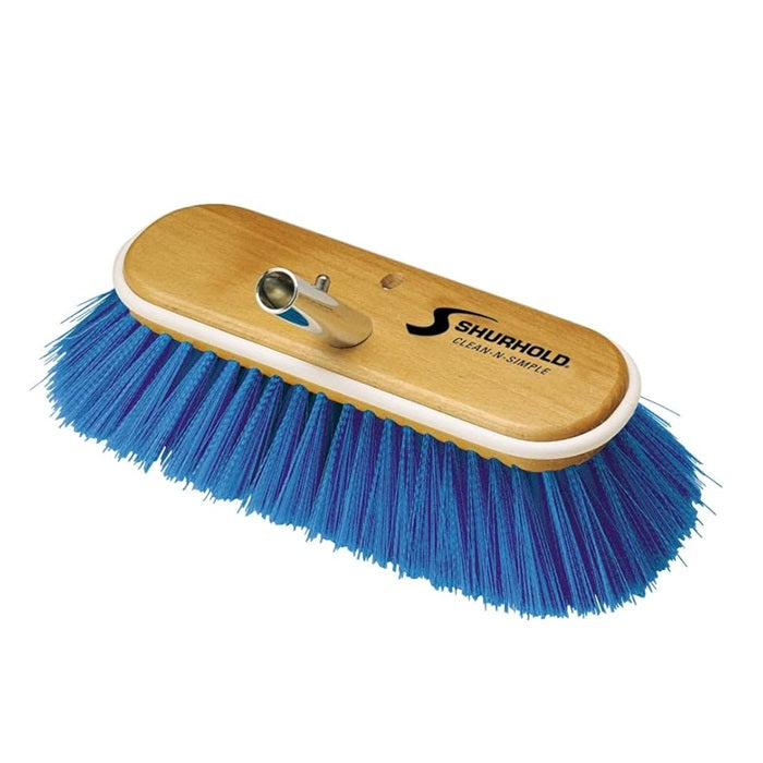 Shurhold 975 10" Deck Brush with X-soft Blue Polystyrene Bristles