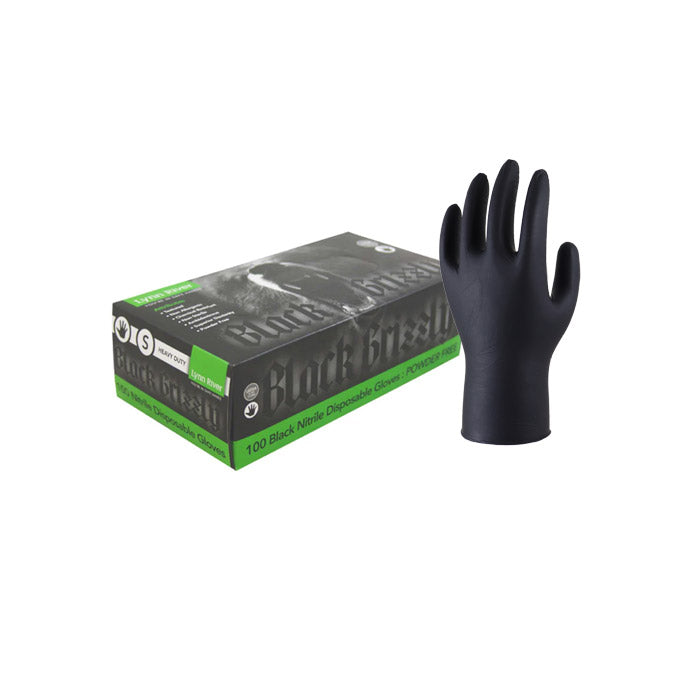 Nitrile Gloves Ultra Black Grizzly X-Large